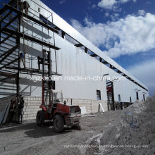 Construcción de estructura metálica prefabricada para el taller